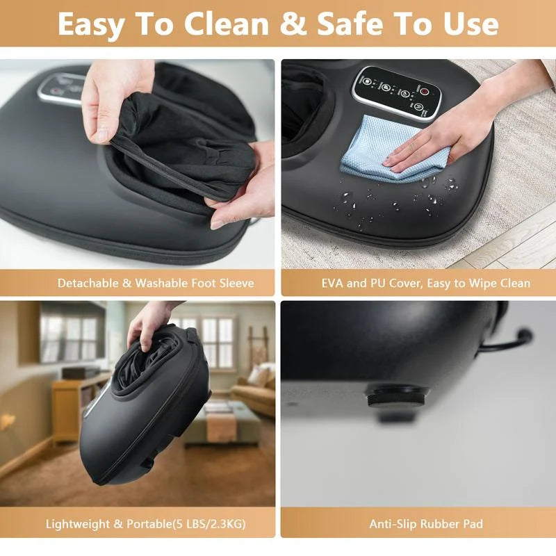 Foot Massager with Heat and Air Compression — Both Feet