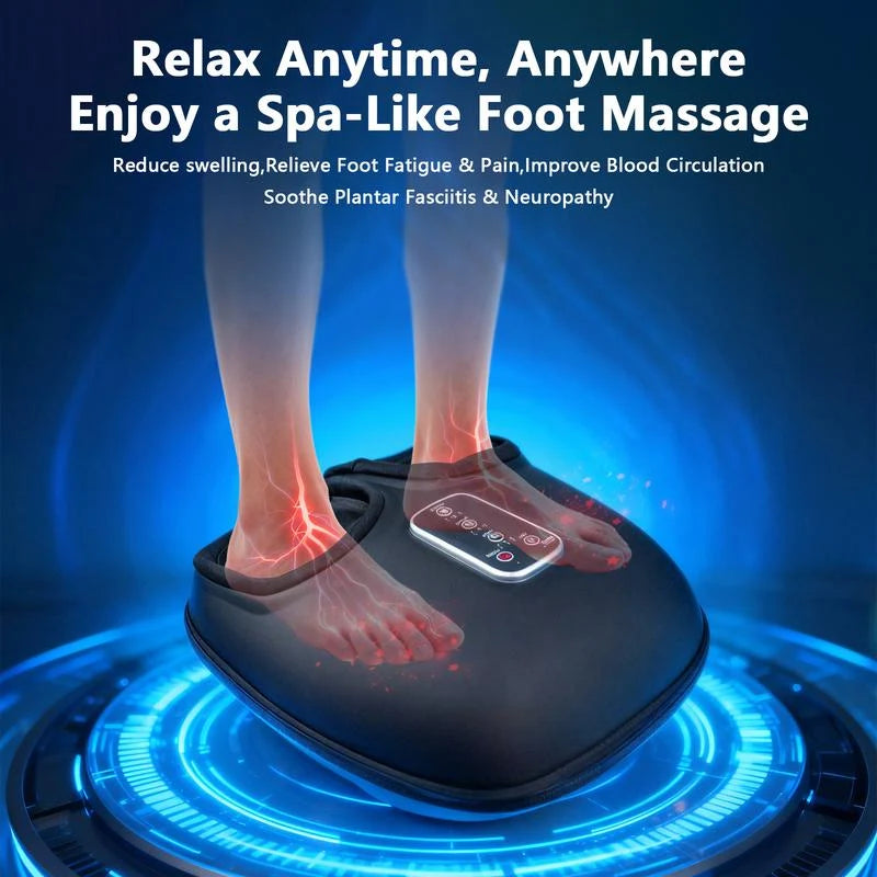 Foot Massager with Heat and Air Compression — Both Feet