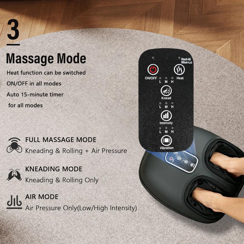 Foot Massager with Heat and Air Compression — Both Feet