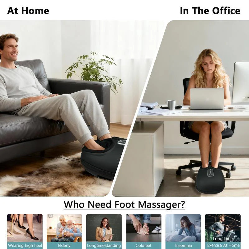 Foot Massager with Heat and Air Compression — Both Feet